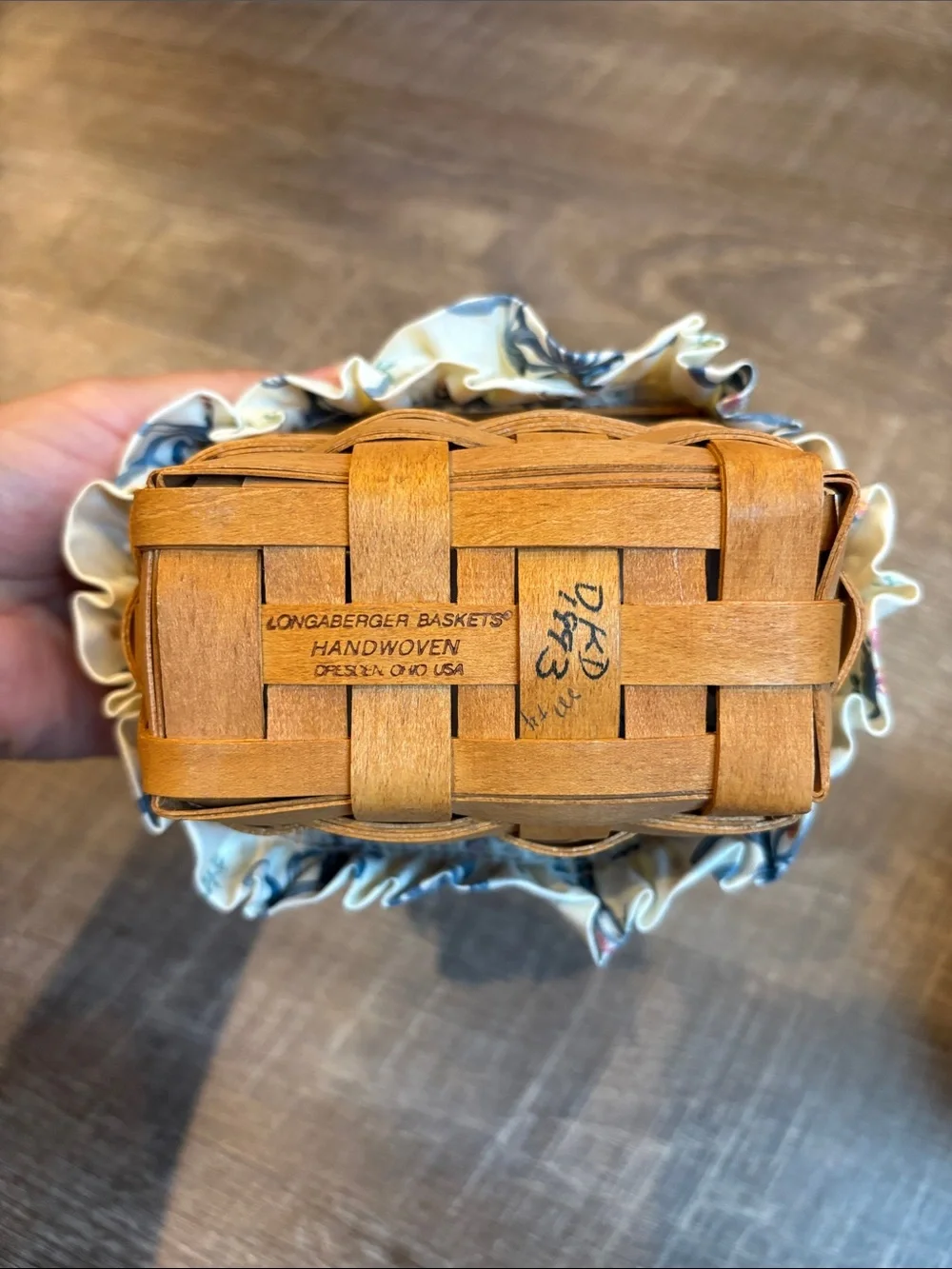 Longaberger Booking Basket & Sweet Basil Basket Herb Garden Fabric & Protectors
